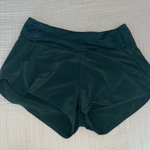 Green high waisted outdoor voices athletic shorts